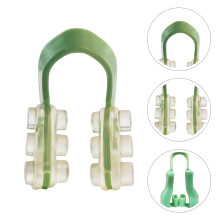 1Set Slapen Neusclips U-Type Silicagel Groen Comfort Voor Vrouw