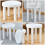 1St Lichte Plastic Kinderkruk Wit Stevig Draagbaar Rond Antislip 3