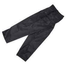 Slijtvast Waterdicht Outdoor Regenbroek Met Zak Zwart Polyester