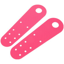 1Paar Roze Lederen Skates Toe Protectors Beschermhoes Voor Roller