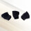 3Stk Drum Rack Füße Schwarz Für Single Braced 6