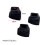 3Stk Drum Rack Füße Schwarz Für Single Braced 4
