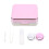 Mini Travel Simple Contact Lens Case Box Container Holder (Rose Red) 1