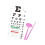 Educational Eye Chart with Occluder and Pointer Set for Offices, Includes Pink Eye Occluder for Vision Testing 5