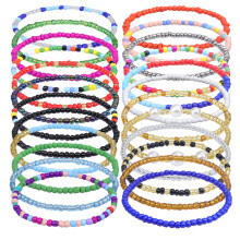 24St Zomer Enkelketting Beaded Glas Boho Strand Sieraden Voor Vrouwen