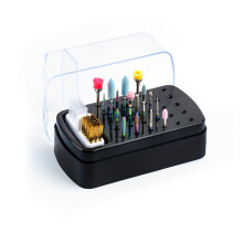2-in-1 Bohrer-Box,11.6x6.3x6.6,Weiß/Pink/Schwarz