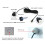 Car Reverse Backup Radar System with 4 Sensors LCD Display Gray 5