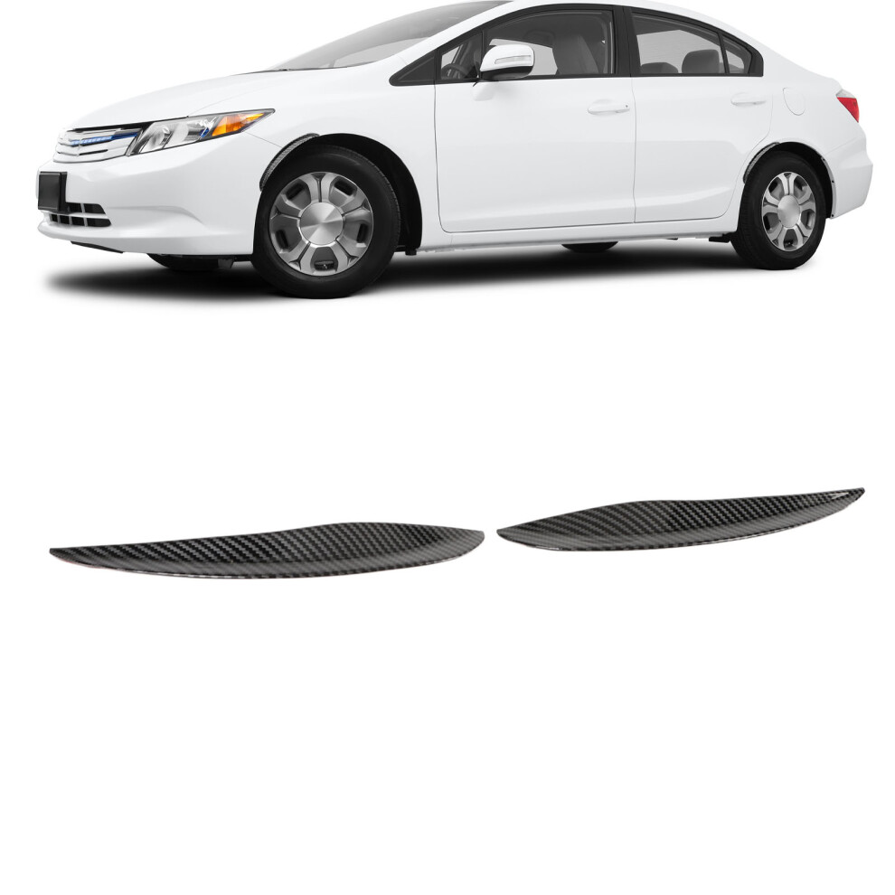 Set Of 2 Wheel Tire Eyebrow Strips 23Cm For Accord Civic Anti Fade Mudguard 8461347531497