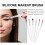 6 Stuks Oogschaduwborstel Silicagel Make-Up Schuimborstel 7