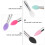 6 Stuks Oogschaduwborstel Silicagel Make-Up Schuimborstel 10