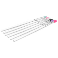 6 Stuks Oogschaduwborstel Silicagel Make-Up Schuimborstel