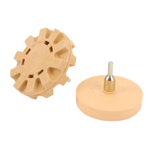 Decal Remover Eraser Wheel for Car Emblems & Stickers, Rubber, Drill Adapter