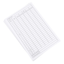 12 Scorekaart Papieren Notitieboekje