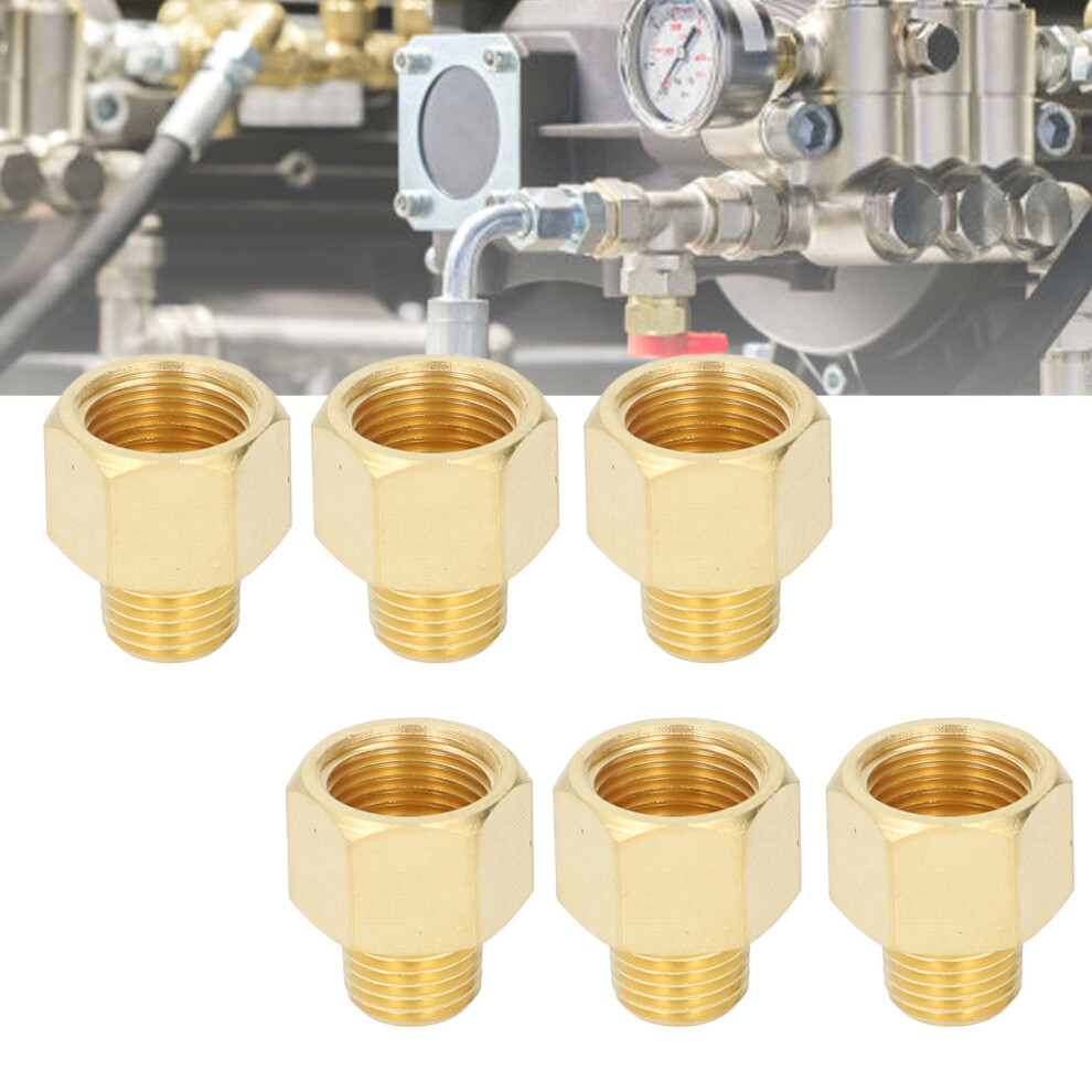 10Pcs Brass Pipe Fittings 3/8In Npt Male To 1/4In Npt Female Extension 9301347534090