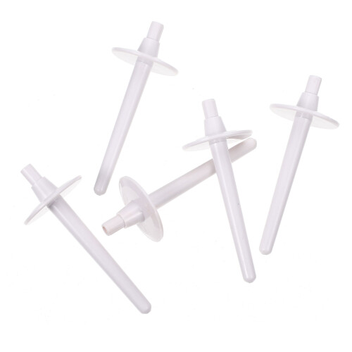 5St Naaimachine Spool Pins Wit Kunststof Voor Threaddragers Thuis
