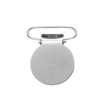 10St Duurzame Metalen Ronde Clips Voor Bretels En Kleding Zilver