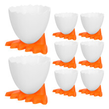 8St Eierdopjes Van PP Oranje Schattige Eierhouder Voor Keuken