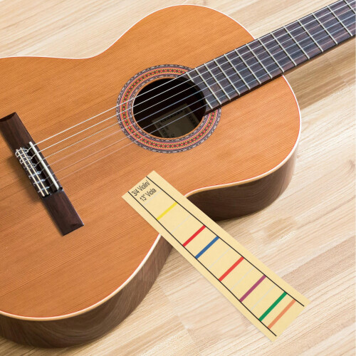Duurzame Label Stickers Geel Voor Viola Fingerboard 3/4 2