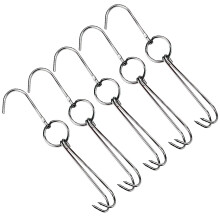 5St Slagers Vlees Haken Rvs Dubbelzijdig Voor Kip Varkensvlees Grill
