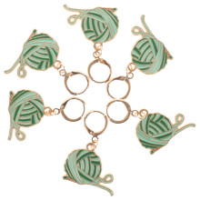 6St Veilige Metalen Stitch Markers Lichtgroen Voor Breien En Haken