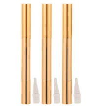 3St Gouden Lege Make-Uppennen Draaibaar Voor Nagelolie & Cosmetica