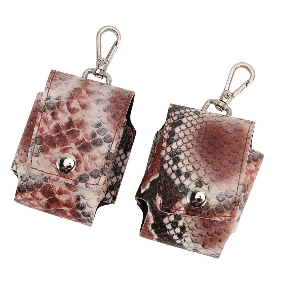 2pcs Hard Shell PU Leather Pulse Oximeter Pouch Waterproof Fingertip Cover
