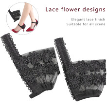 Modische schwarze High Heels mit verstellbaren, verdeckten Riemen S(34-35)