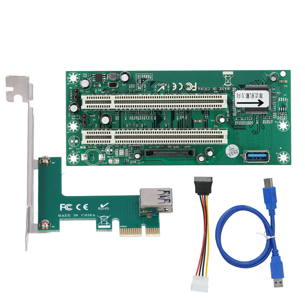 St46 Mini Pcie X1 To Dual Pci Riser Card Expansion 8320539965666