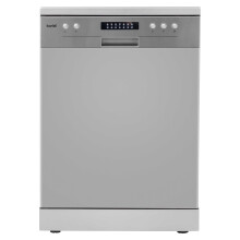 Baridi 60cm Freestanding Dishwasher, 13 Place Settings, 6 Programs, Silver - DH280