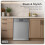 Baridi 60cm Freestanding Dishwasher, 13 Place Settings, 6 Programs, Silver - DH280 4