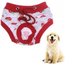 Dog Pants for Bitchs In Season Female Dog Nappies Period Pants White.s