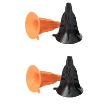 Suction Cup Arrows 4-Piece Rubber Archery Arrows For Hunting Replacement 7x5x5 cm Black And Orange