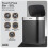 Dellonda Baridi Sensor Bin, 50L Capacity, Black/Stainless Steel – DH281 3
