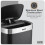 Dellonda Baridi Sensor Bin, 50L Capacity, Black/Stainless Steel – DH281 7