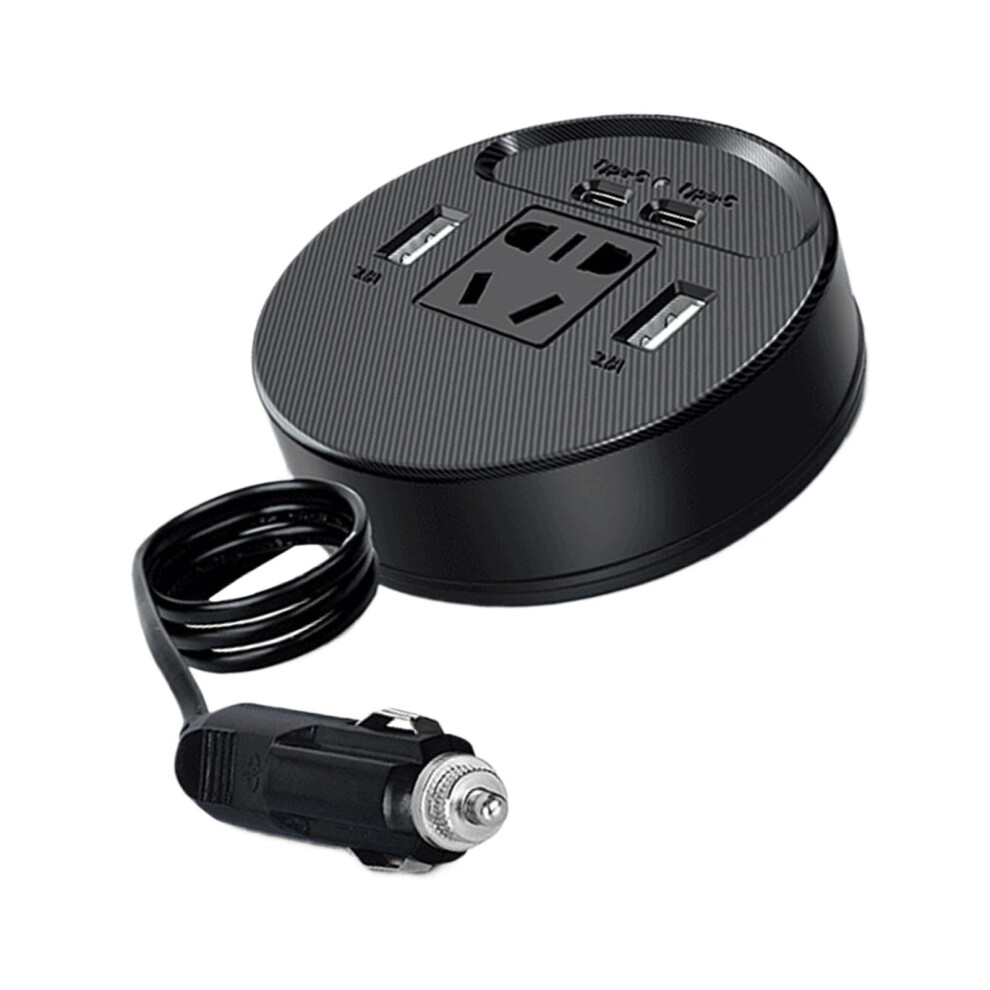Car Power Converter With Fast Charging, Multi-Port Vehicle Inverter Adapter, Portable 12V Car Charger For All Devices 6447073512520