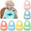 Soft Silicone Babbib. Adjustable Plastic Recuperative Bib - Cute Cat. Child 6