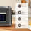 Homcom (Grey) Kettle and Toaster Set 1.7L with Rapid Boil 3000W 5