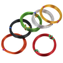 6Stk Mehrfarbiger Aluminiumdraht Für Schmuck- Und Kunstprojekte