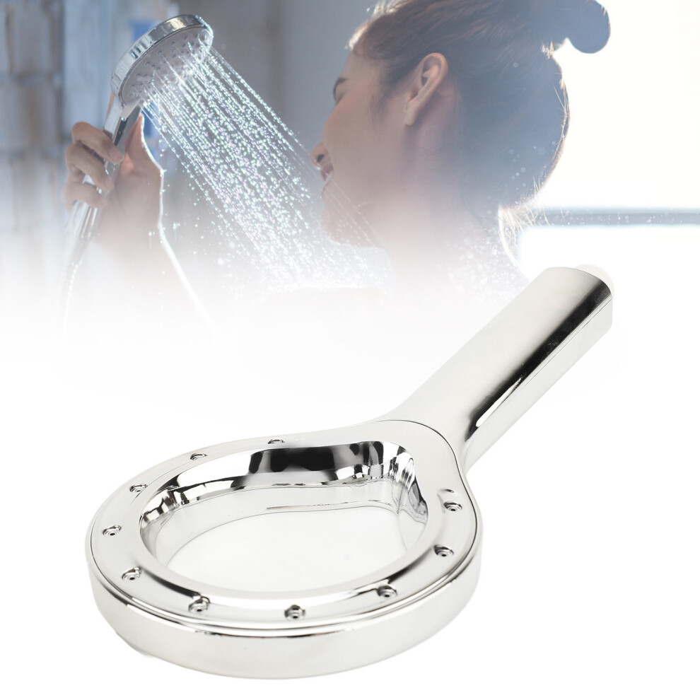 High Pressure Abs Handheld Showerhead 245X120mm White, Durable & Large Water Outlet 3191347553995