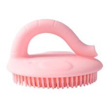 Soft Baby Brush Pink Silicone For Bath Time Foam Maker 1pack