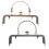 Retro Metal Purse Frame For Bag Making Silver 1set Lock 3