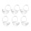 6Pcs White PP Pacifier Holder Case Portable Baby Storage Box for Home 7