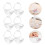 6Pcs White PP Pacifier Holder Case Portable Baby Storage Box for Home 2