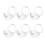 6Pcs White PP Pacifier Holder Case Portable Baby Storage Box for Home 6