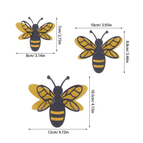 Decorative Stickers Bee Shape Multi Decoration 1 Set 1