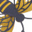 Decorative Stickers Bee Shape Multi Decoration 1 Set 8