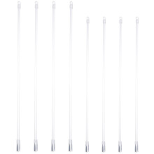 8Pcs Silver Blind Replacement Rods Lightweight Pom Window Opener Poles