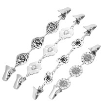 4St Stijlvolle Zilveren Sjaal Pins En Sweater Clips Voor Kleding