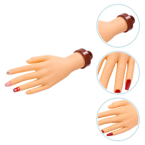 PVC Manicure Hand Model Praktijk Training Multi Kleur Nagel Tool 1
