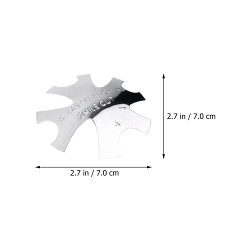 2 Stuks Nagelplaat Model Metalen Manicure 1